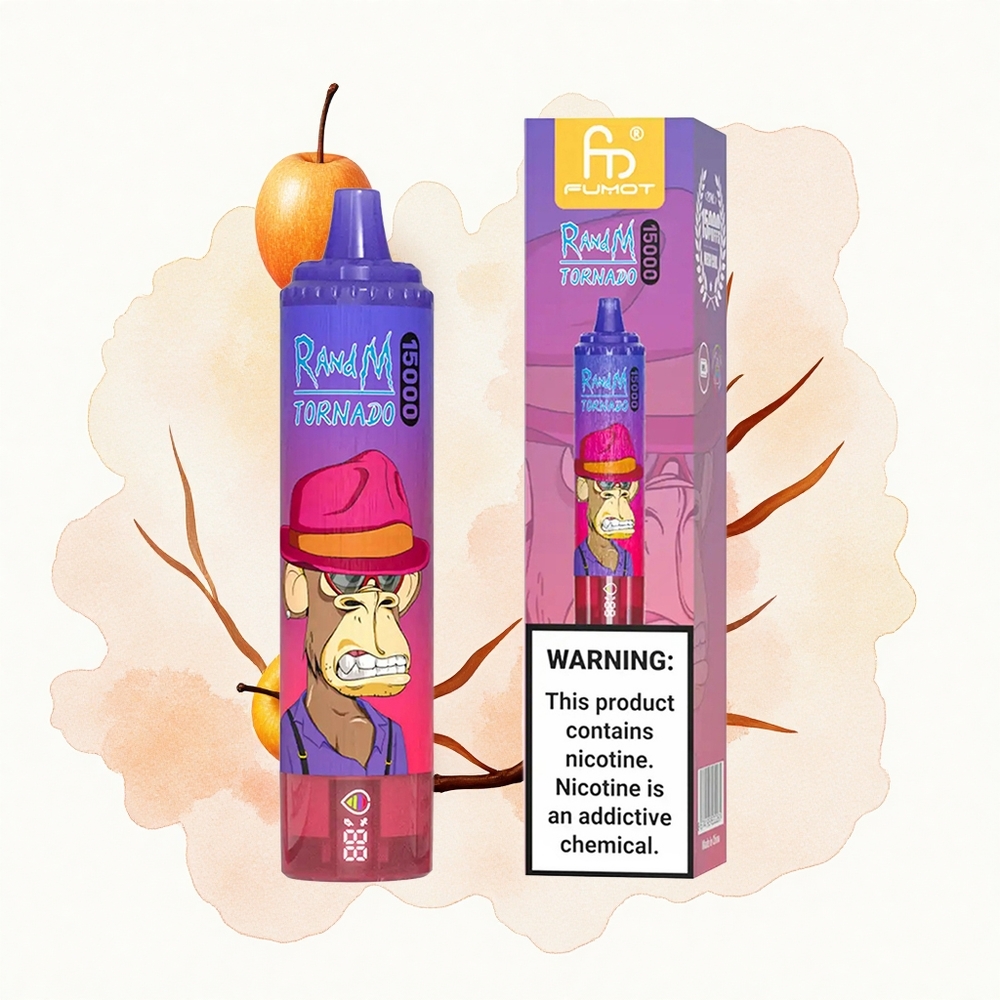 RandM Fumot Tornado 15000 Puffs Manzana Ácida 25ml Tipo-C
