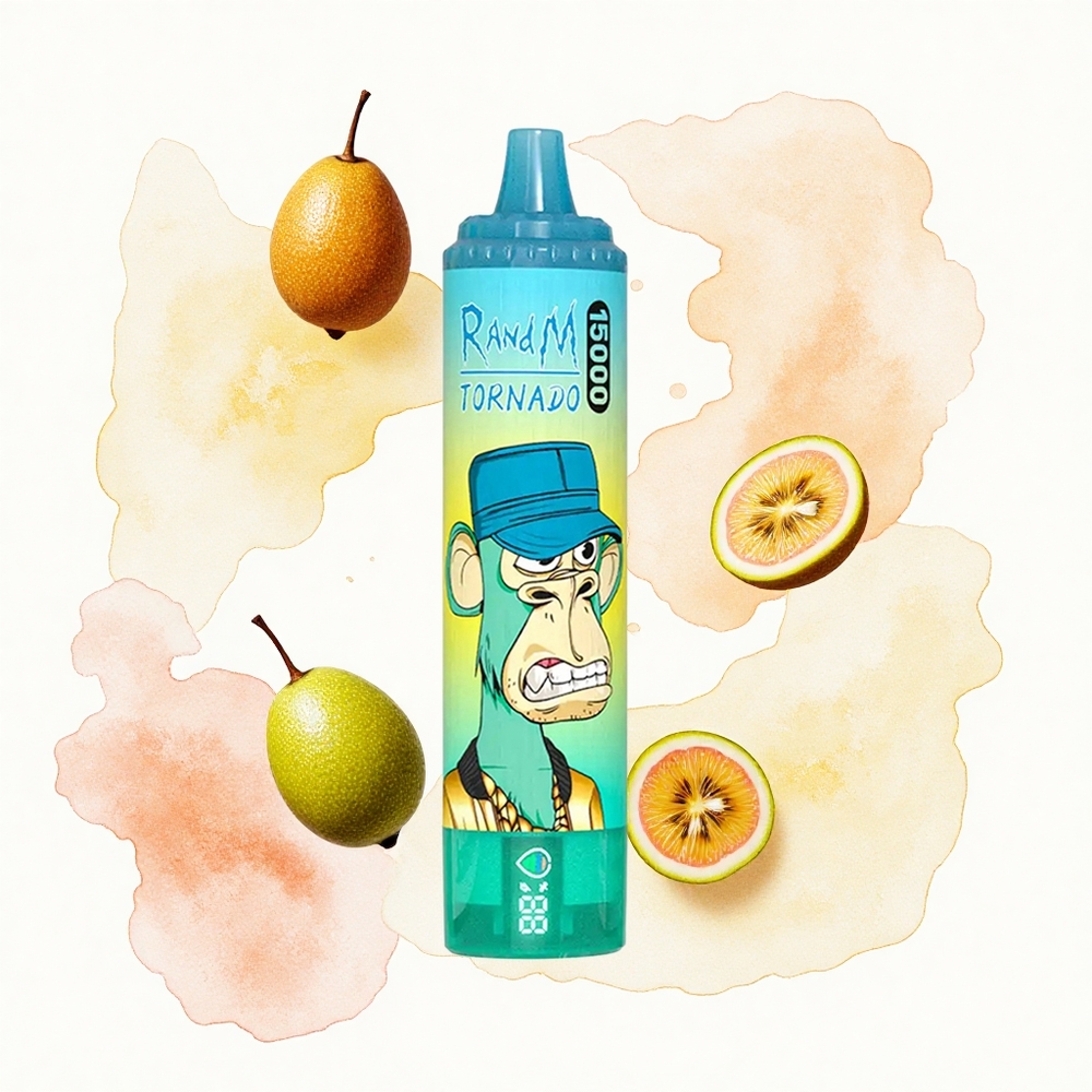RandM Fumot Tornado 15000 Puffs Maracuyá Kiwi Guayaba 25ml Tipo-C