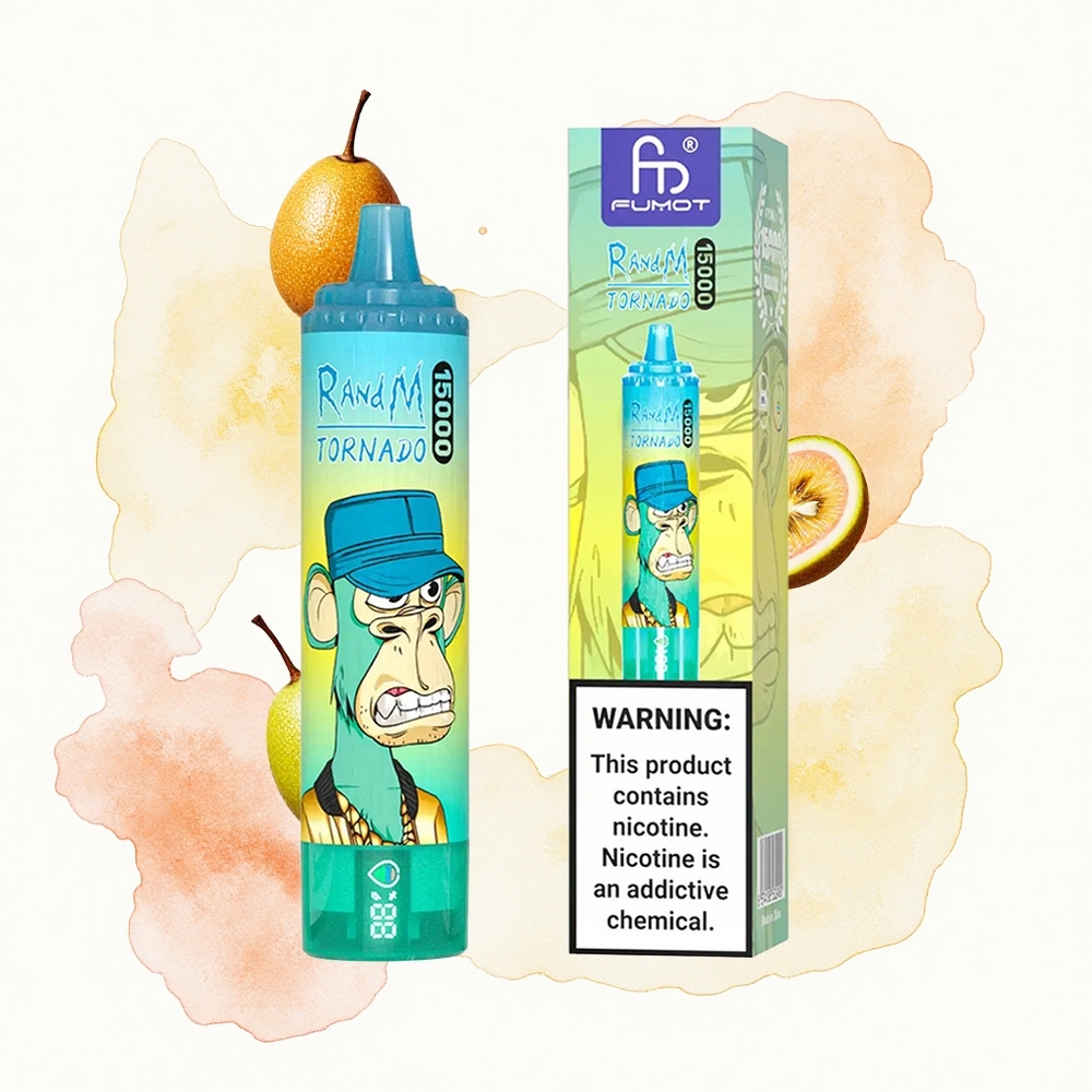 RandM Fumot Tornado 15000 Puffs Maracuyá Kiwi Guayaba 25ml Tipo-C