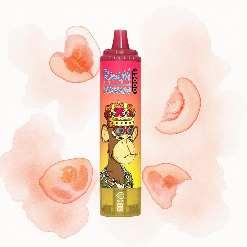 RandM Fumot Tornado 15000 Puffs Melocotón Helado 25ml Tipo-C