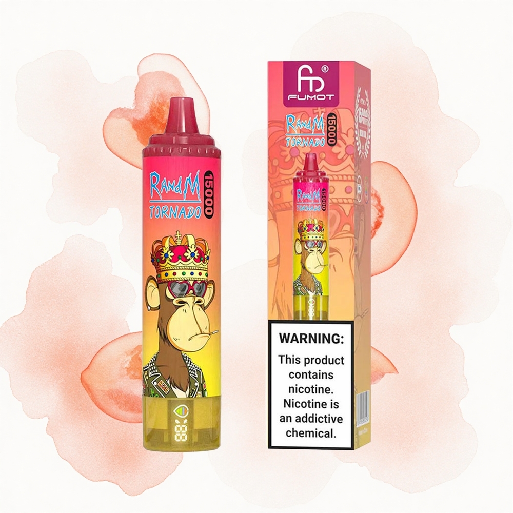 RandM Fumot Tornado 15000 Puffs Melocotón Helado 25ml Tipo-C