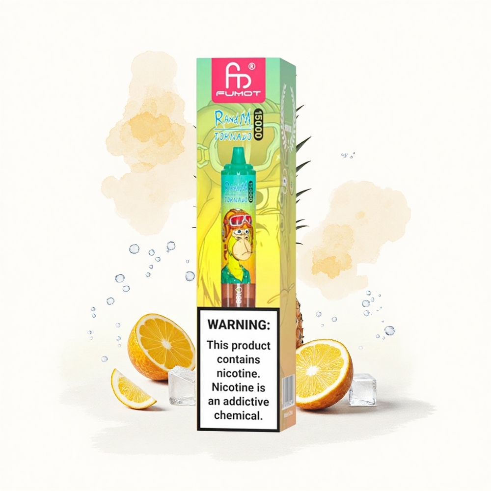 RandM Fumot Tornado 15000 Puffs Piña Hielo 25ml Mesh