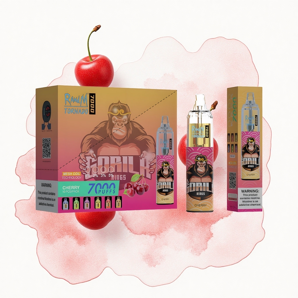 RandM Fumot Tornado 7000 Puffs Cereza Brisa Ajustable Mesh 14ML