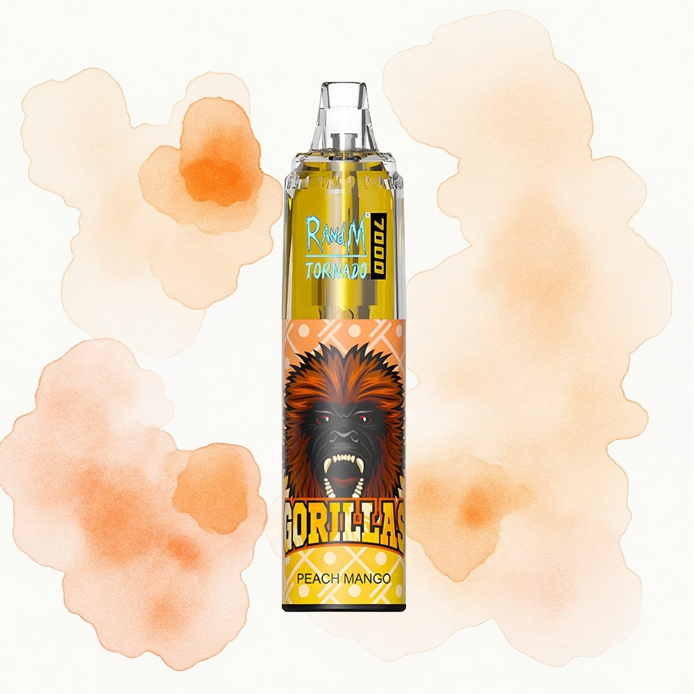 RandM Fumot Tornado 7000 Puffs Durazno Mango Tipo-C Aire Ajustable