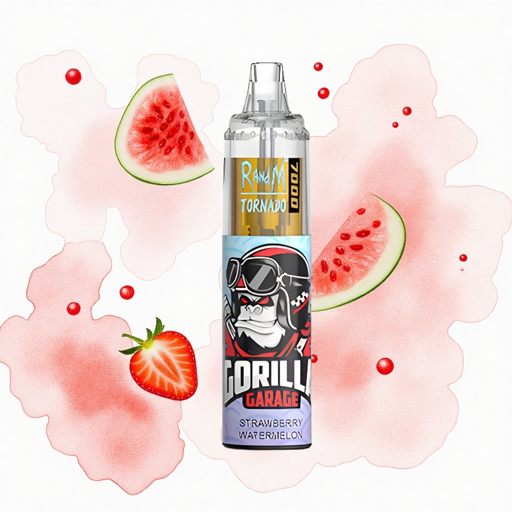 RandM Fumot Tornado 7000 Puffs Fresa Sandía 14ML Mesh Tipo-C 850MAH