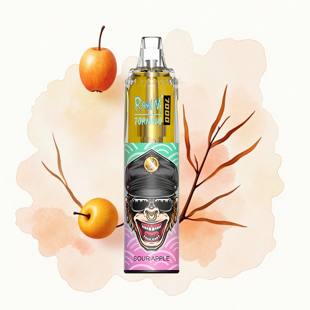 RandM Fumot Tornado 7000 Puffs Manzana Ácida Tipo-C 14ML