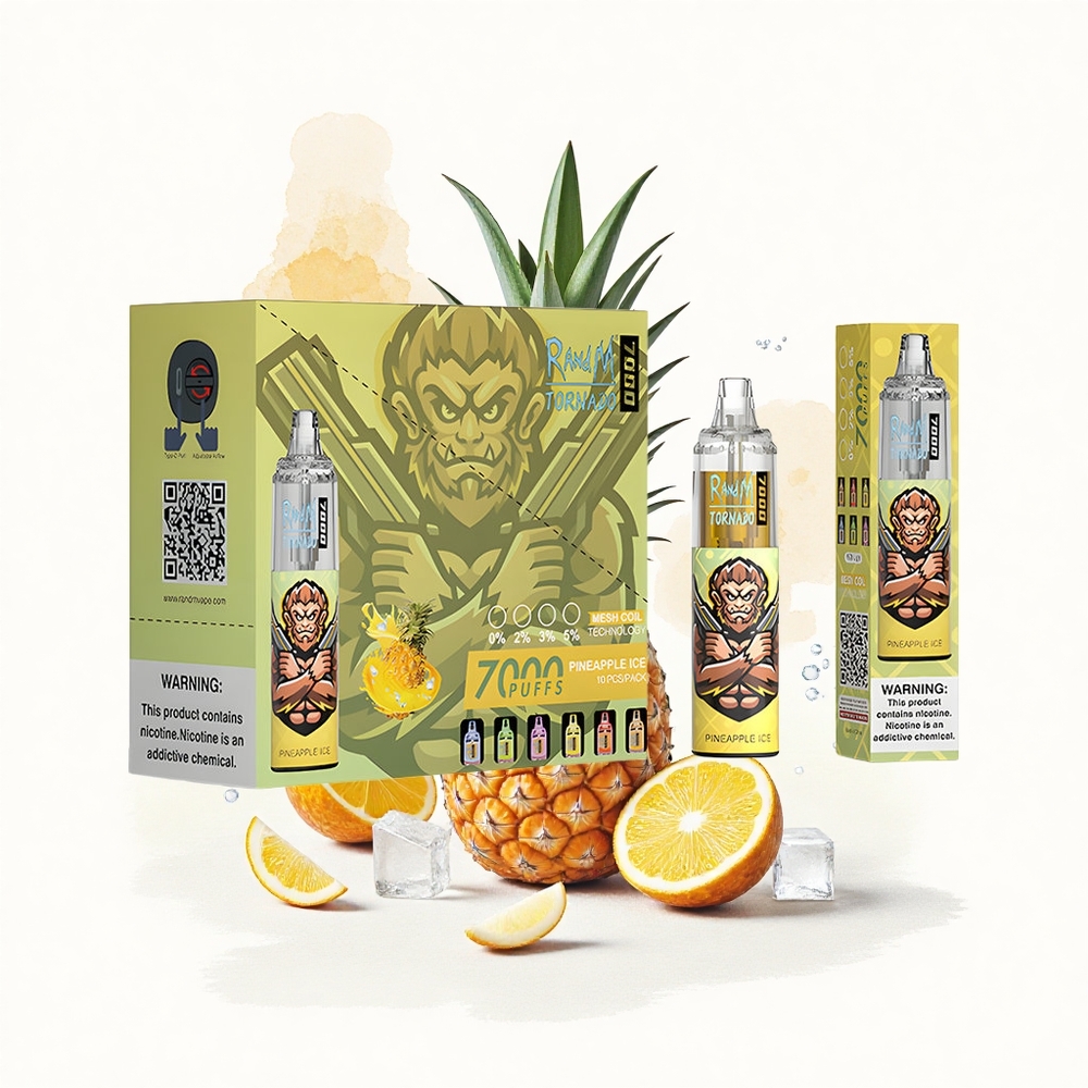 RandM Fumot Tornado 7000 Puffs Piña Hielo Tipo-C 14ML