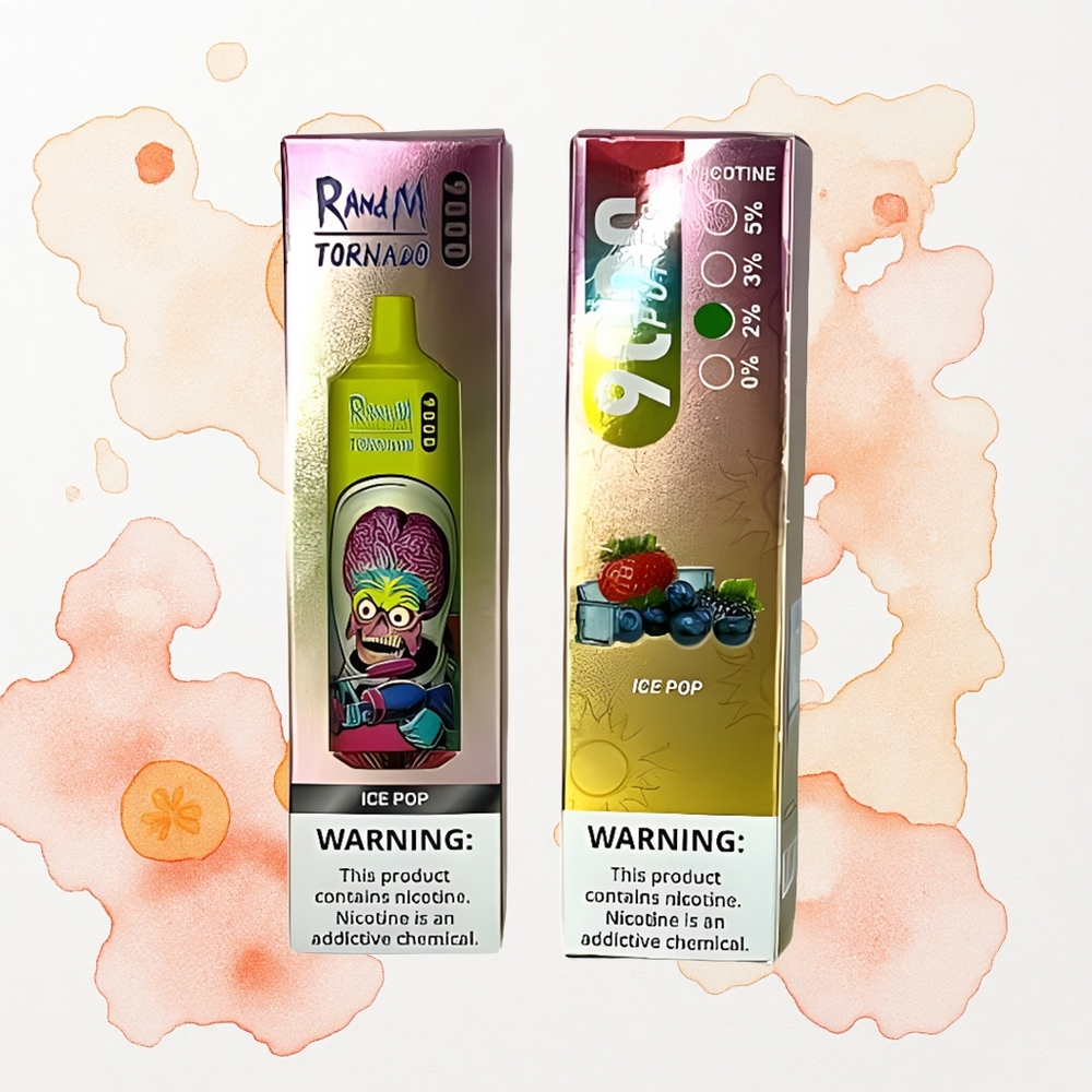 RandM Fumot Tornado 9000 Puffs Helado Explosión 9000 Puffs 18 mL Pantalla RGB