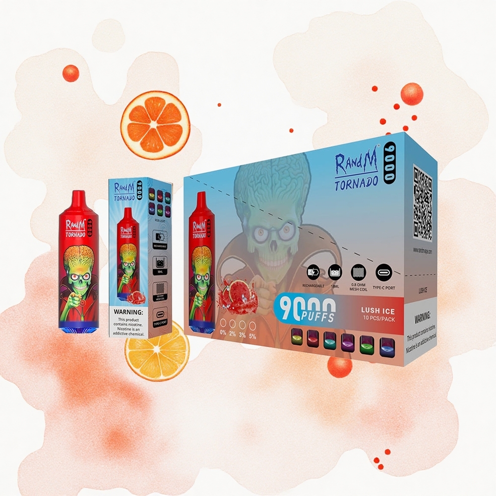 RandM Fumot Tornado 9000 Puffs Helado Fresco 9000 Puffs 18 mL Malla