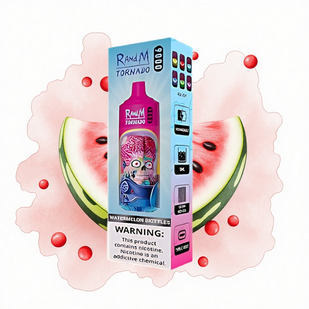 RandM Fumot Tornado 9000 Puffs Sandía Tornado 9000 Chupadas 18 mL Malla