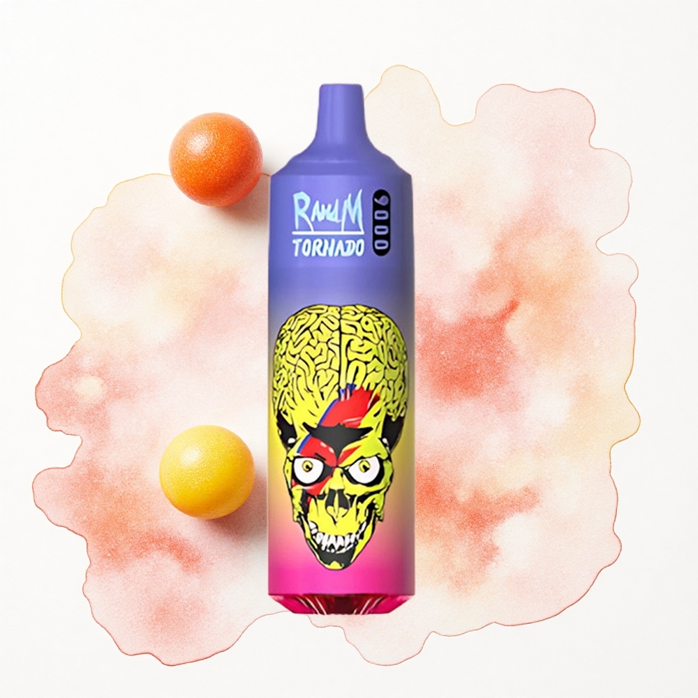 RandM Fumot Tornado 9000 Puffs Skittles Arcoíris con 18 mL y Malla