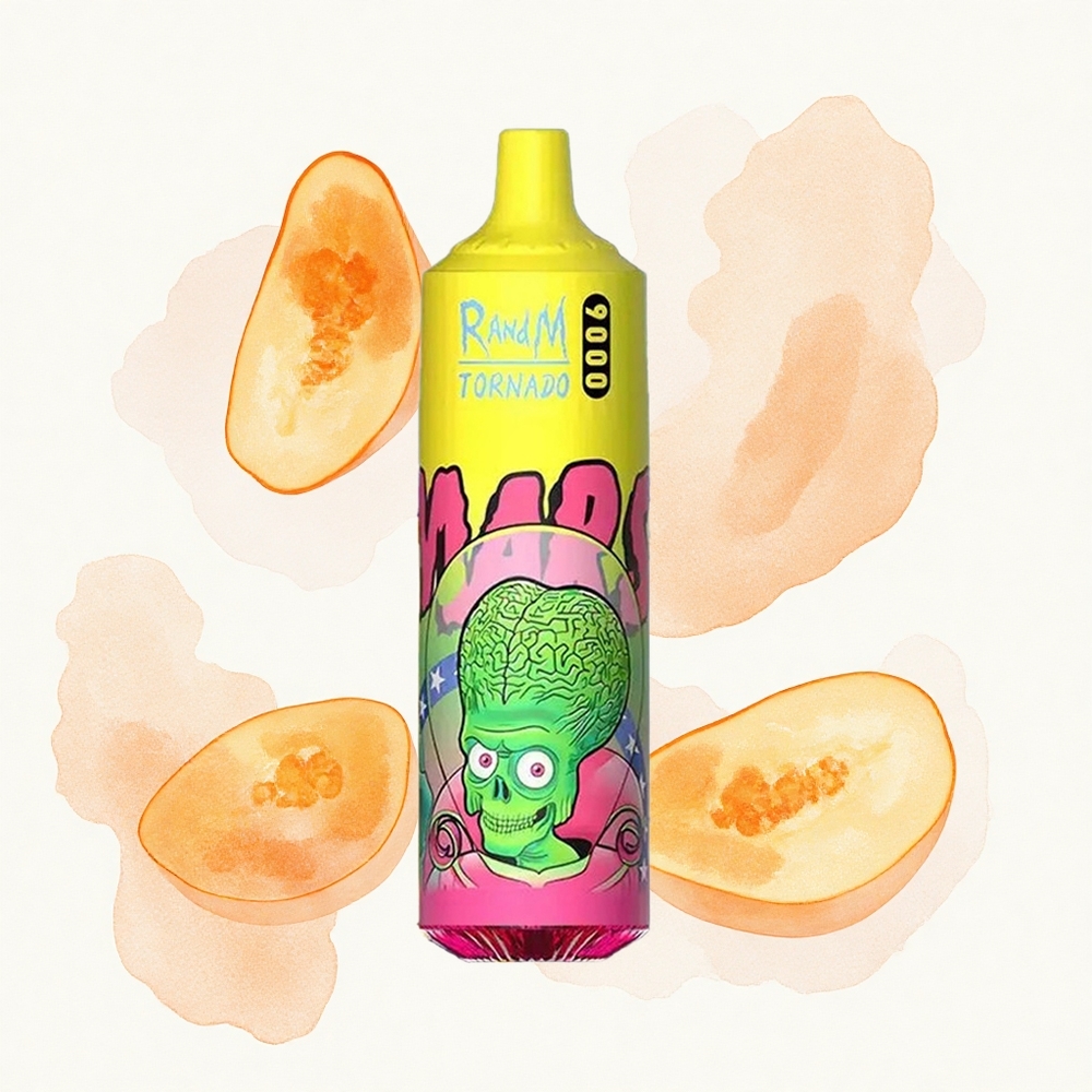 RandM Fumot Tornado 9000 Puffs Triple Mango con Pantalla RGB y Bobina Malla