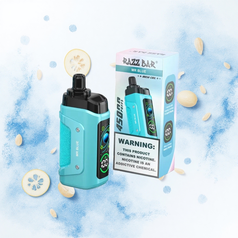 Razz Bar 45000 Puffs Azul Señor Tipo-C Ajustable 20 mg