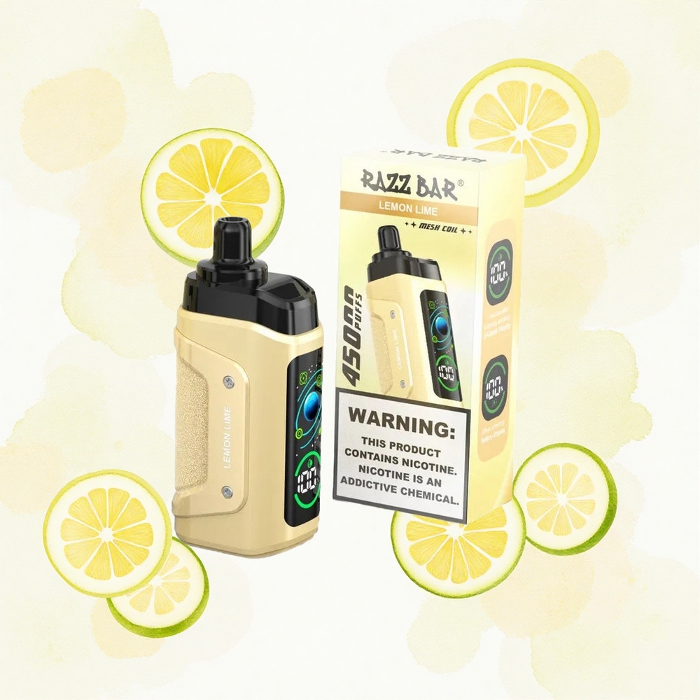 Razz Bar 45000 Puffs Lima Limón Recargable Ajustable 20 mg/ml