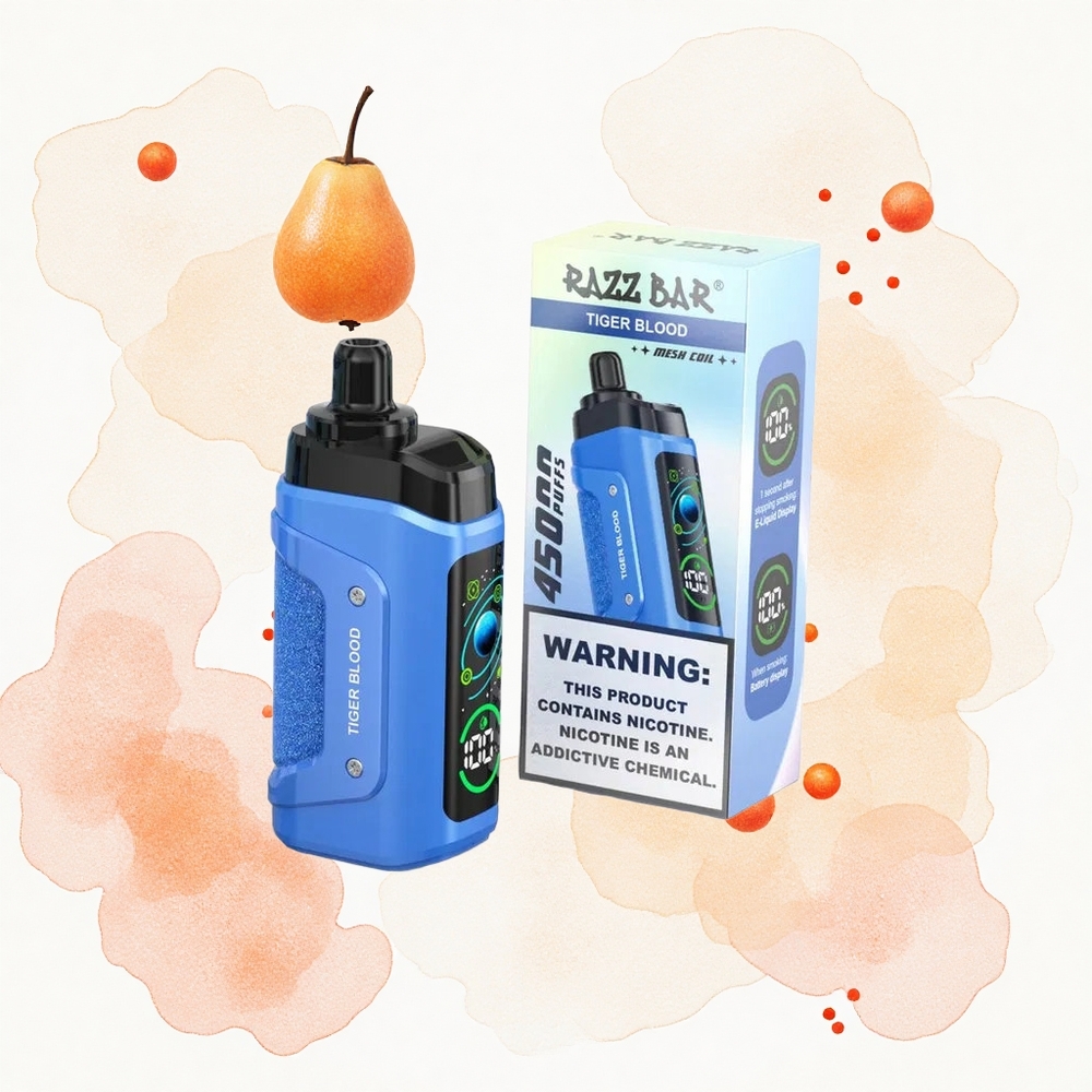 Razz Bar 45000 Puffs Sangre de Tigre Tipo-C Recargable 20 mg/ml